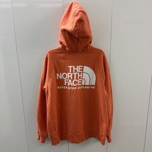 The North Face Women's Throwback Tback Hoodie Emberglow Orange Size Large